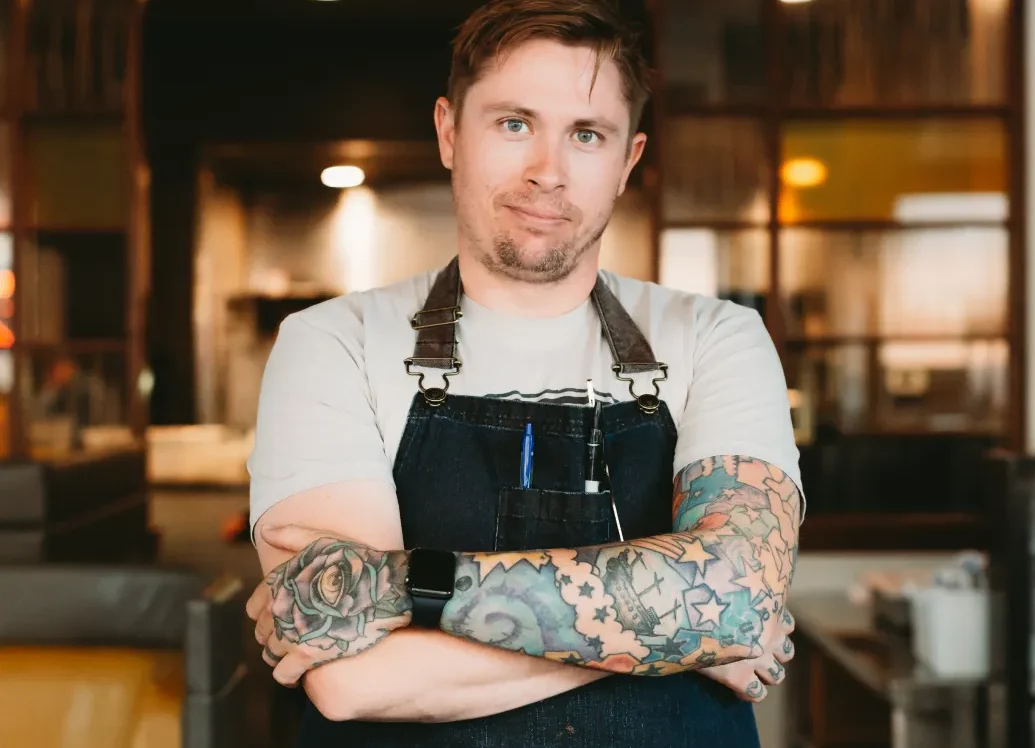 A portrait of Walkers Grill owner and Head Chef Nick Steen Gullings